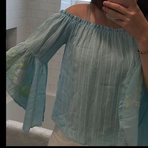 blue off the should top